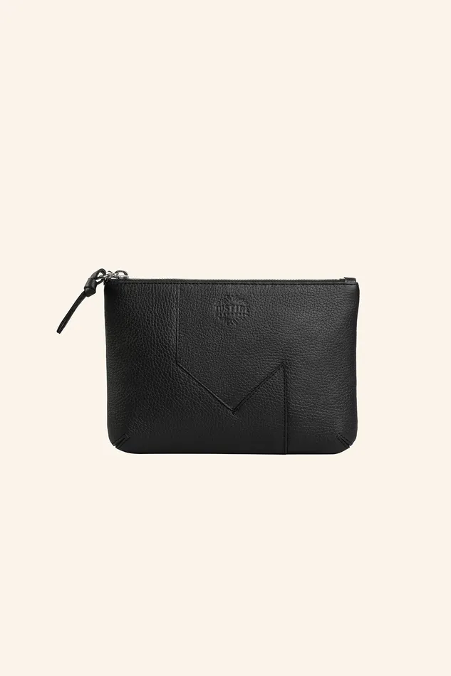 Rings JL pouch leather Caviar black justineleconte1