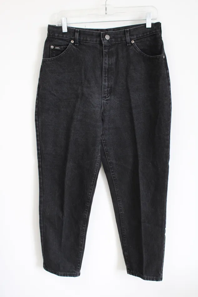 Rings Lee Vintage Lee Black Denim Jeans 14 Petite