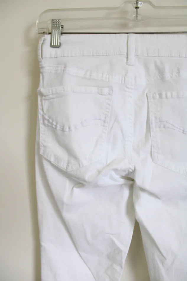 Rings SO NEW SO Low Rise White Jegging 0