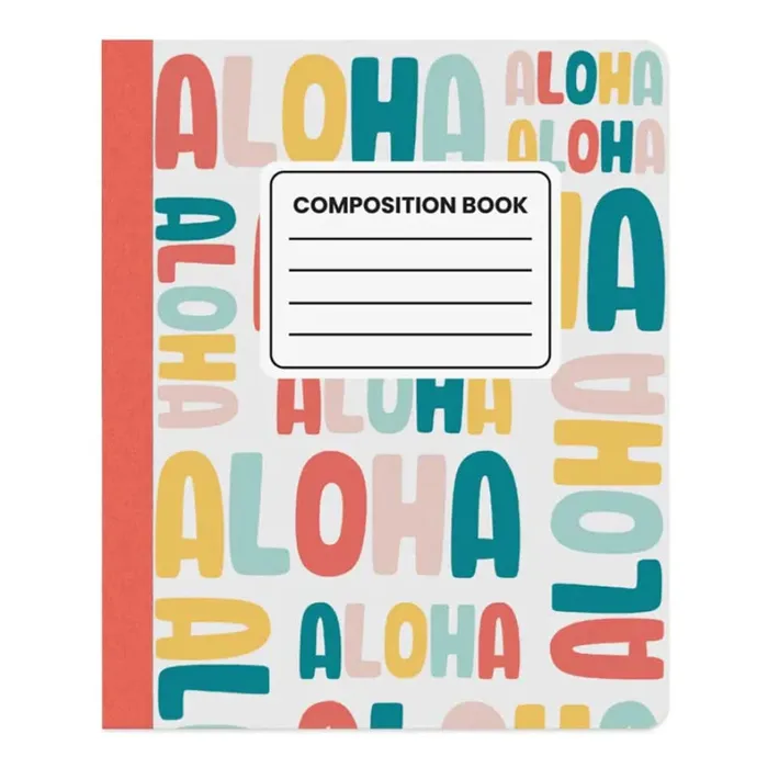 SOHADESIGNS Earrings SoHa Living Big Aloha Keiki Composition Book