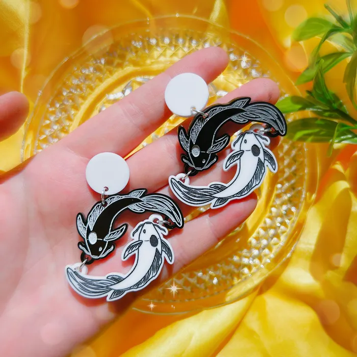 Tui La Acrylic Earrings Keychain KGF Jewelry Earrings