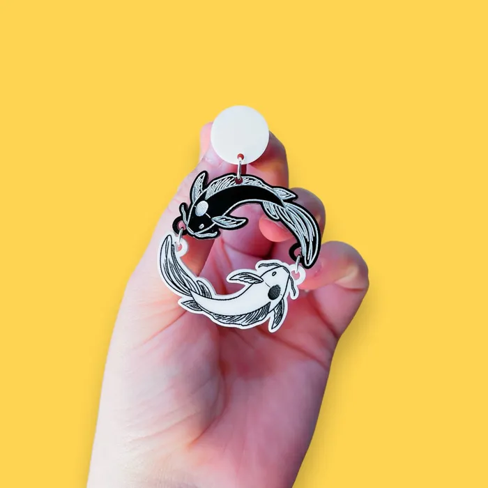 Tui La Acrylic Earrings Keychain KGF Jewelry Earrings Tui La Acrylic Earrings Keychain KGF Jewelry Earrings