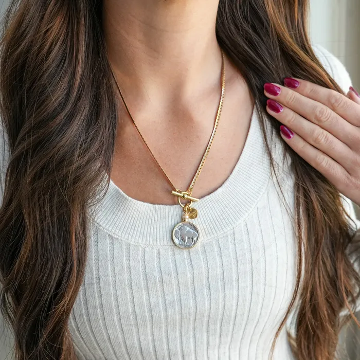 Twisted Silver 18 BUFFALO NICKEL Necklace Necklaces
