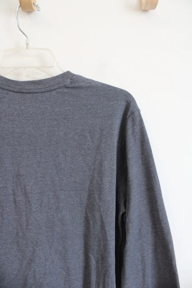 Under Armour Gray Henley Shirt M Under Armour Earrings