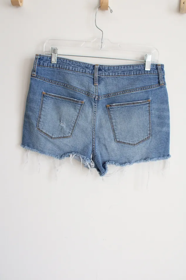 Universal Thread High Rise Shortie Denim Shorts 12 Universal Thread Earrings