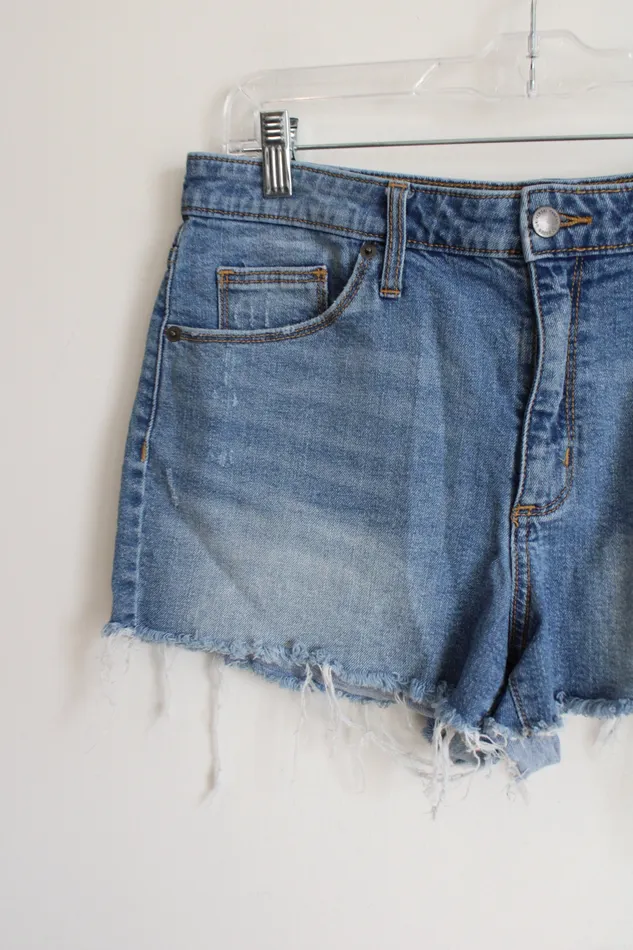 Universal Thread High Rise Shortie Denim Shorts 12 Universal Thread Earrings