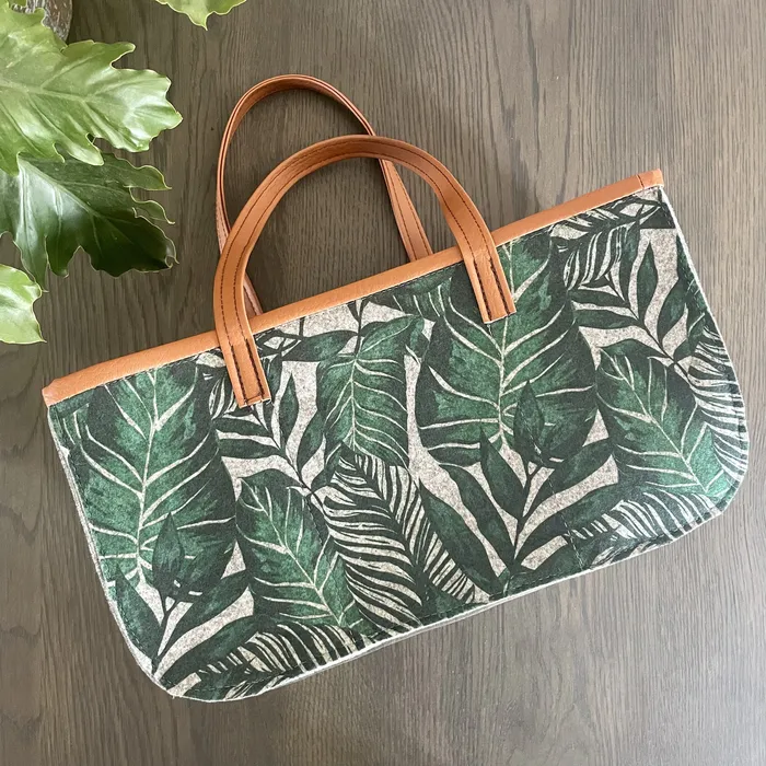 Velt Picnic Bag Botanical Leaves ECOGEM Earrings