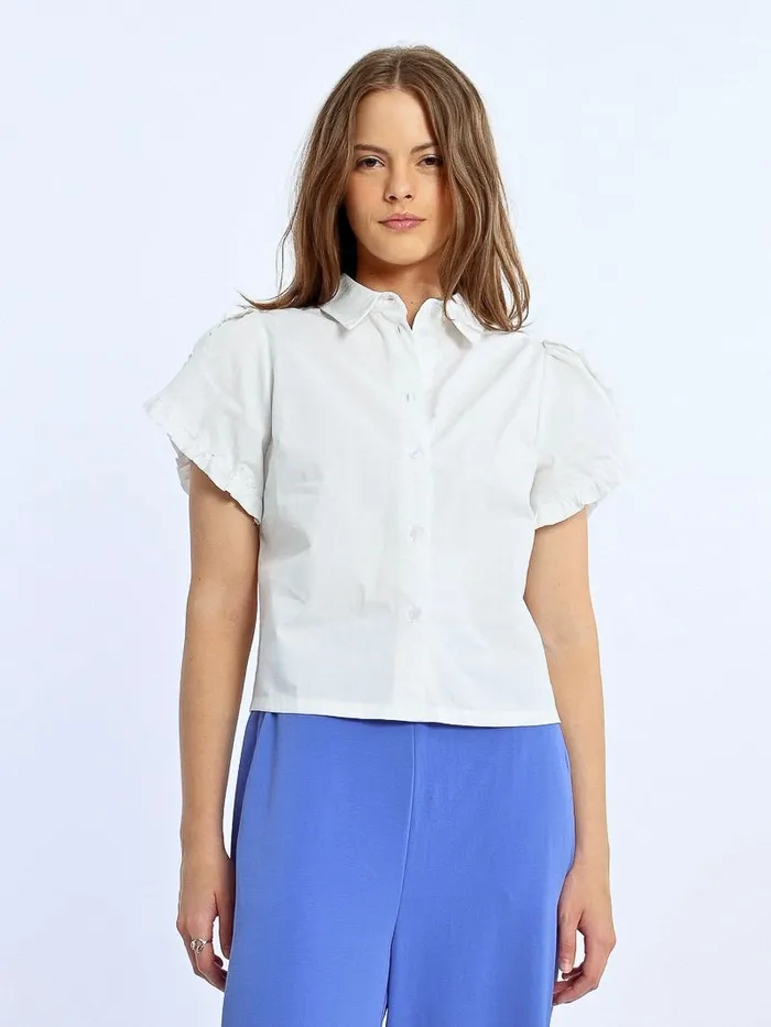 Wendy Woven Shirt Molly Bracken Earrings