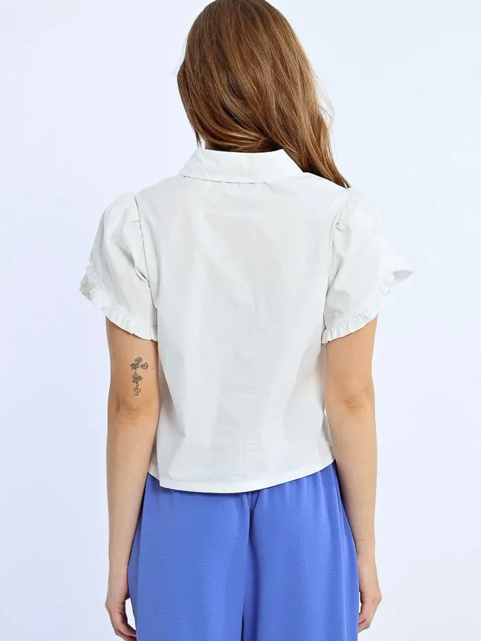 Wendy Woven Shirt Molly Bracken Earrings