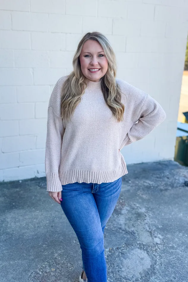 White Birch Necklaces Lets Go For Coffee Sweater Oatmeal