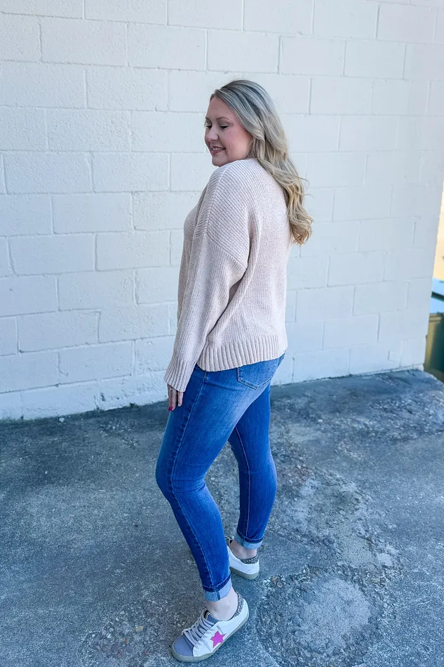 White Birch Necklaces Lets Go For Coffee Sweater Oatmeal