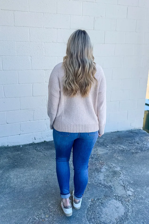 White Birch Necklaces Lets Go For Coffee Sweater Oatmeal