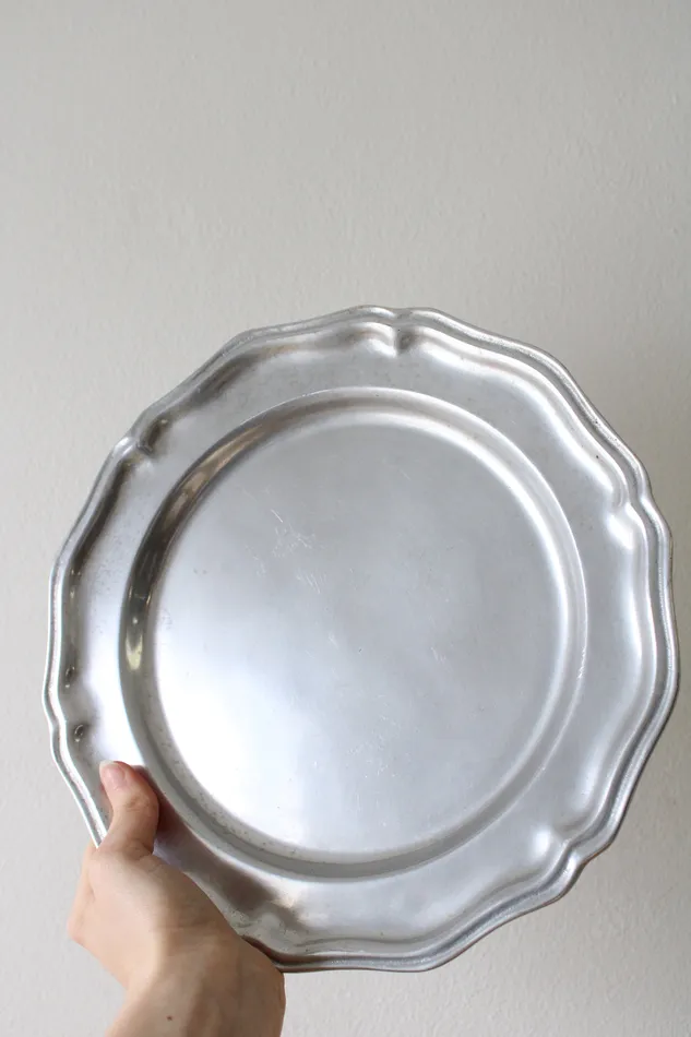 Wilton Pewter Round Serving Platter Plate Jubilee Thrift Rings