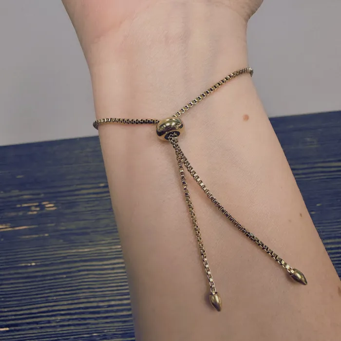 18K Plated Gold Fine Jewelry 7 825 inch Bracelet Freshwater Pearl Adjustable Baltic Essentials Bracelets
