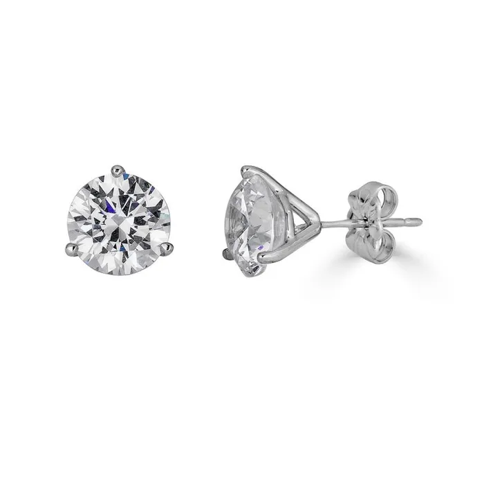 3 Prong Martini Diamond Studs Alexis Jae Earrings