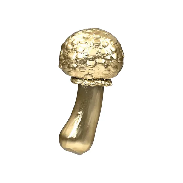 Anatometal Earrings threadless Mushroom 03 End in Gold