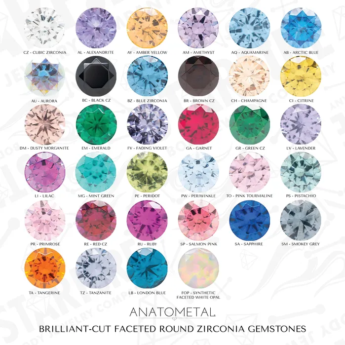 Anatometal Necklaces Single Gem Teardrop Eyelets with BrilliantCut Gem Amethyst
