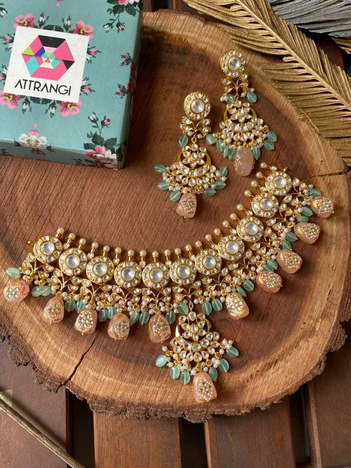 Attrangi Earrings Neelam Heavy Set