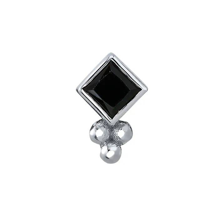 Body Vision BVLA Necklaces Thea Threaded End in Gold with Black DIAMOND