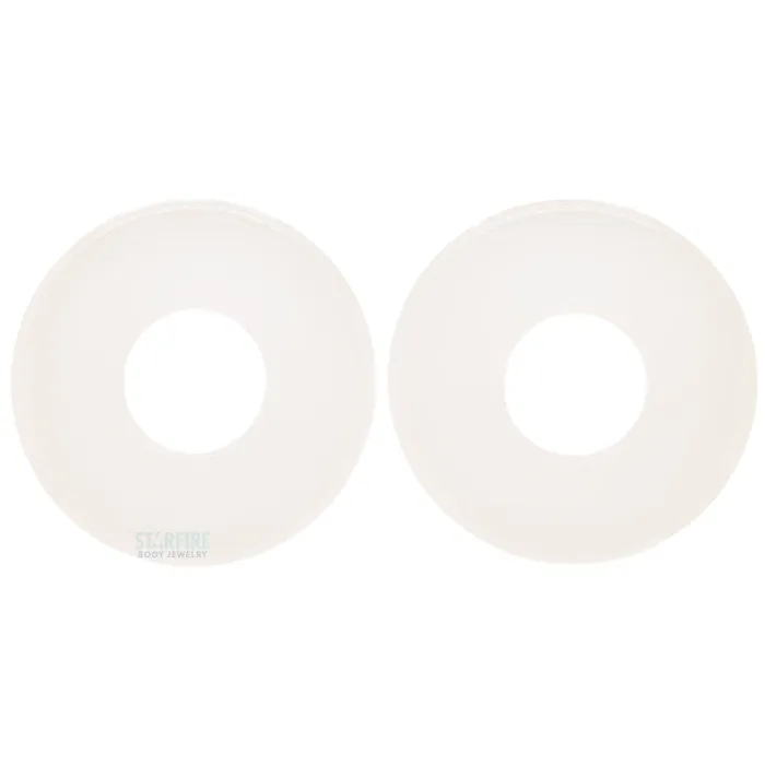 Boro Bullet Holes glass eyelets White Gorilla Glass Rings