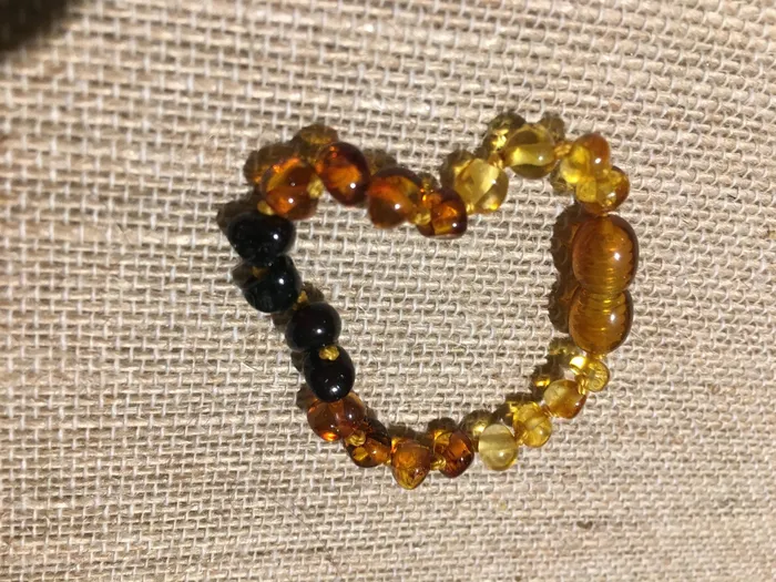 Bracelets MB 55 in Rainbow Baltic Amber Bracelet Baby Infant Toddler