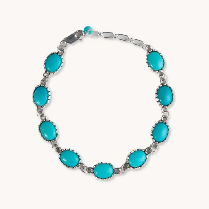 Bracelets Turquoise Skies Radiante Daybreak Turquoise Chain Bracelet