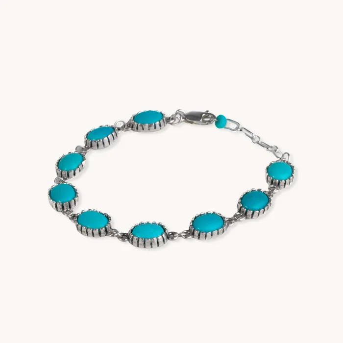 Bracelets Turquoise Skies Radiante Daybreak Turquoise Chain Bracelet