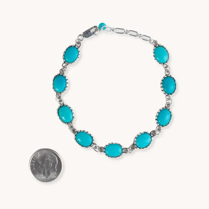 Bracelets Turquoise Skies Radiante Daybreak Turquoise Chain Bracelet