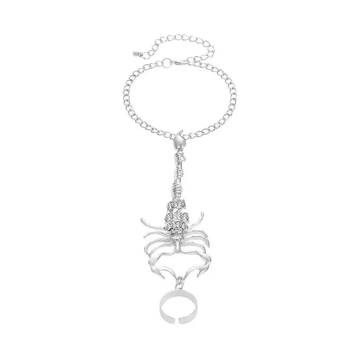 Bracelets worldnetgifts Scorpion Ring Bracelet Creative Scorpio Jewelry for Women