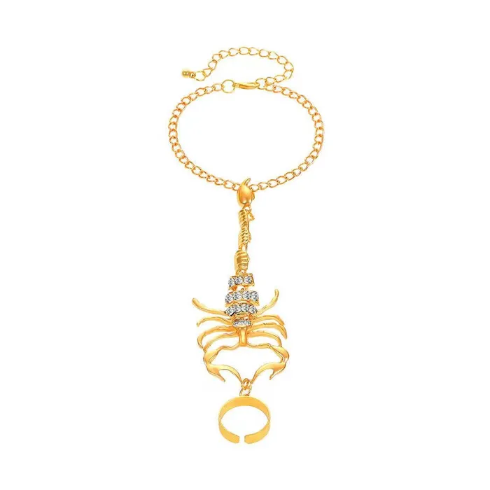 Bracelets worldnetgifts Scorpion Ring Bracelet Creative Scorpio Jewelry for Women