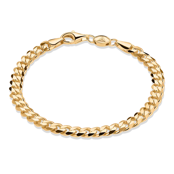 Curb Bracelet Gold Vermeil 5mm Florence Bracelets