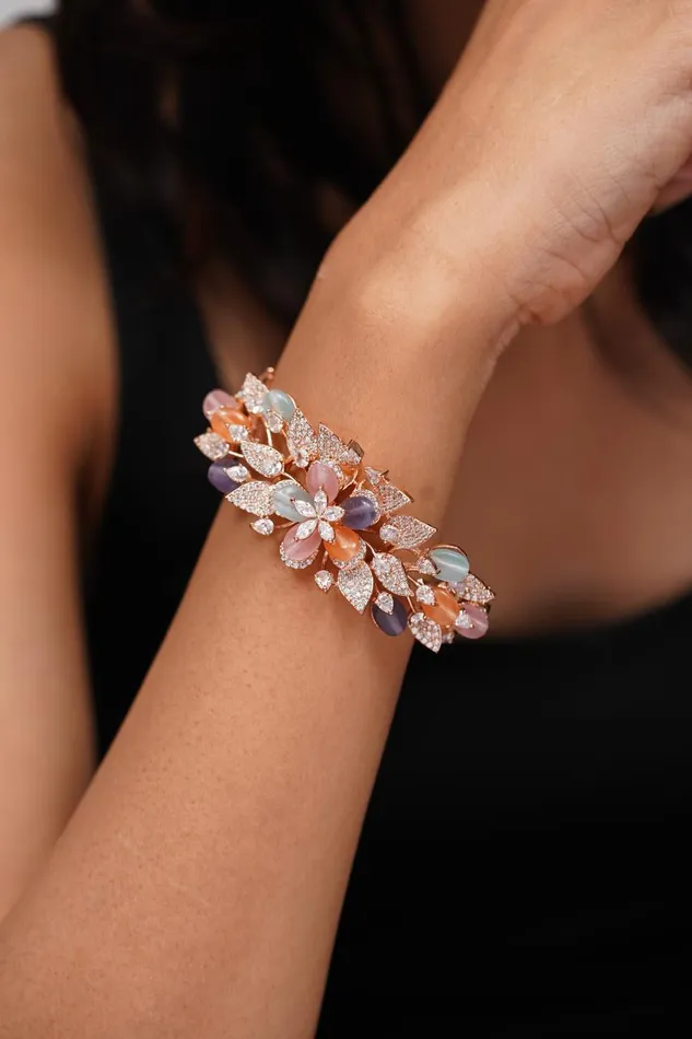 Drizella Beaded Diamond Pastel Bracelet Lala Land Collection Attrangi Bracelets