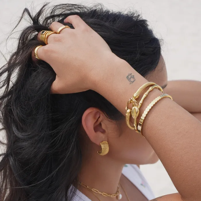 Earrings Ellie Vail Yanna Mesh Mini Hoop Earring
