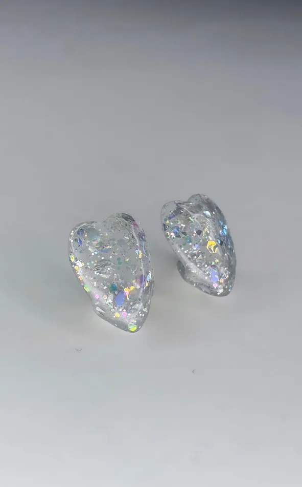 Earrings Glitter Hart Fangs Stonehart Jewelry