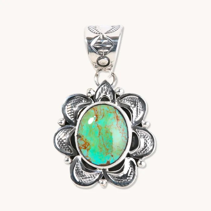 Earrings HandStamped Turquoise Pendants TSkies Jewelry