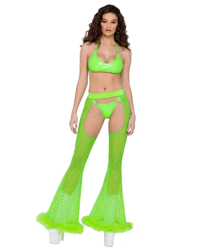 Earrings Roma Costume Inc 6263 Sheer Dotted Chaps