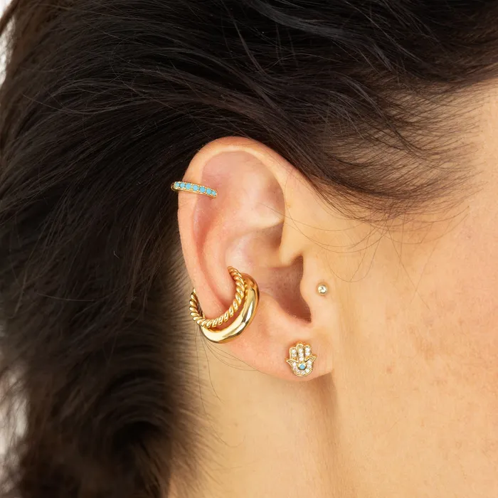 Earrings Scream Pretty Twist Single Ear Cuff