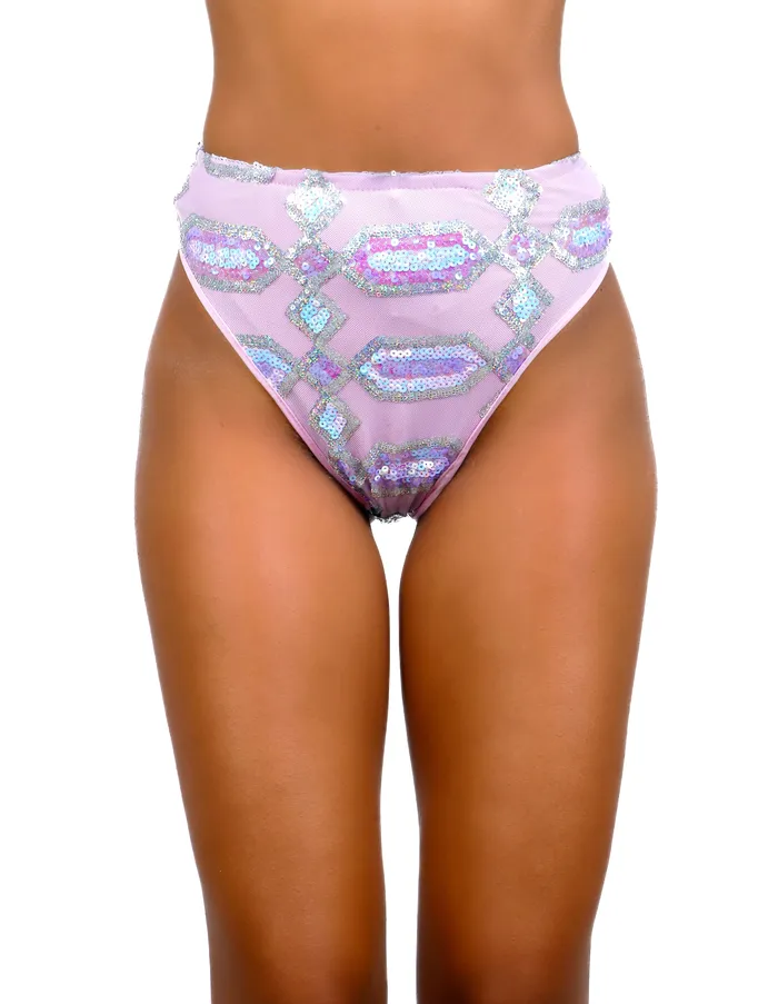 Earrings THE LUMI SHOP Lavender Cosmic Goddess Sequin Set 2pc