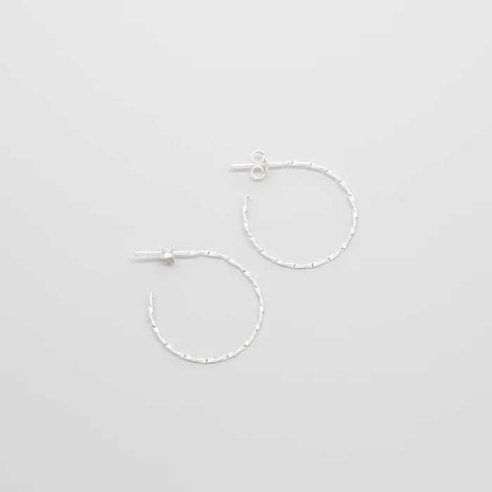 Earrings tiny twisted hoop set fejn jewelry