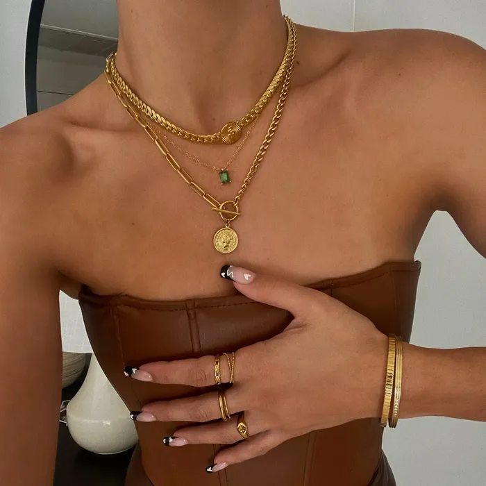 Ellie Vail Necklaces Bethany Baguette Necklace