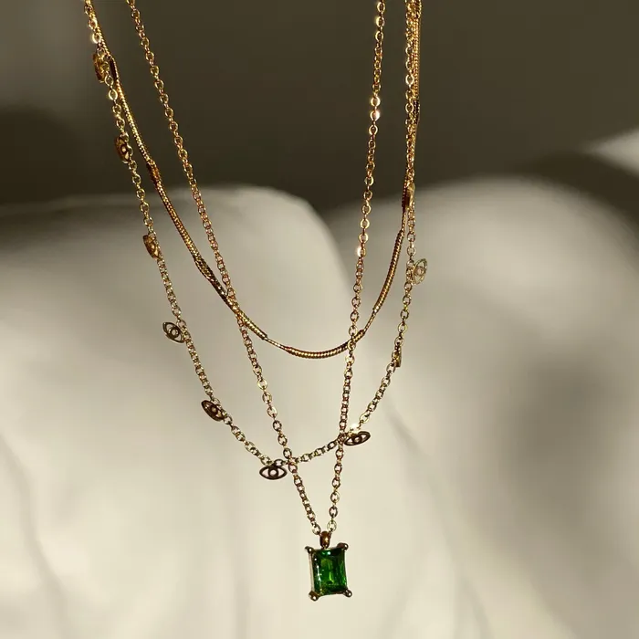 Ellie Vail Necklaces Bethany Baguette Necklace