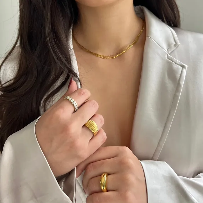 Ellie Vail Rings Mylah Oval Eternity Band Ring