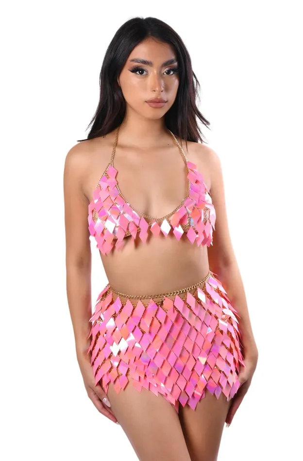 Flamingo Body Jewelry Skirt THE LUMI SHOP Earrings Flamingo Body Jewelry Skirt THE LUMI SHOP Earrings