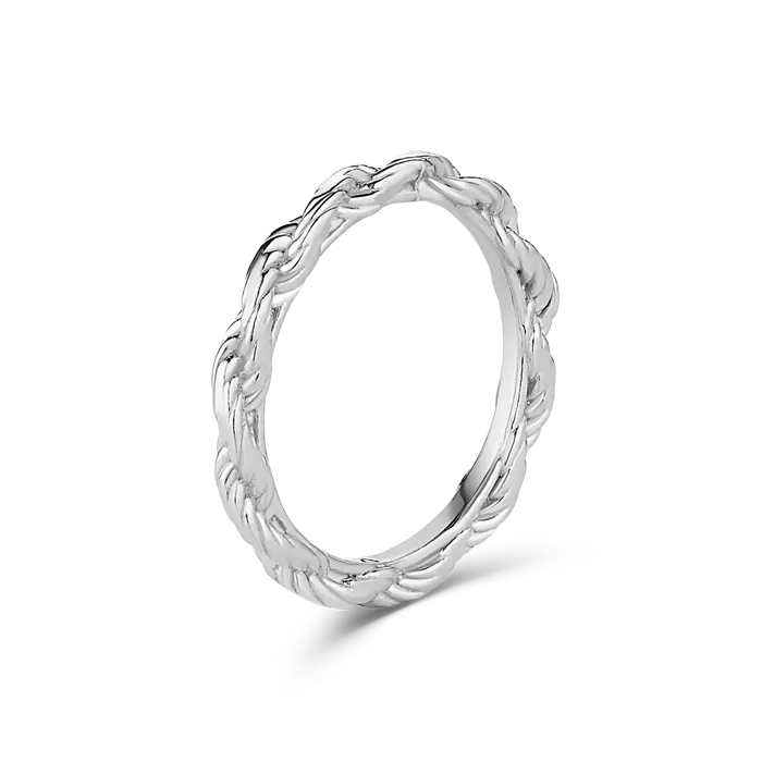 Florence Rings Rope Ring Sterling Silver
