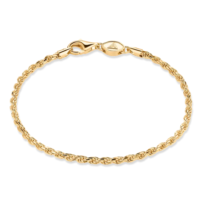 Florence Rope Bracelet Gold Vermeil 23mm Bracelets