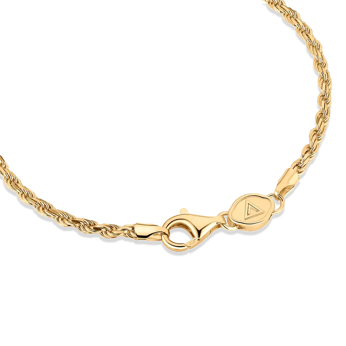 Florence Rope Bracelet Gold Vermeil 23mm Bracelets