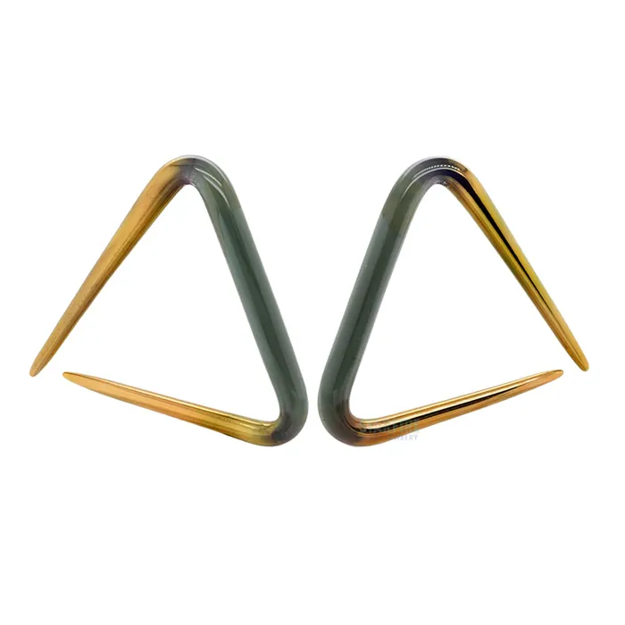 Glassheart Glass Heart Studio PreStyled Sets Glass Triangles Gold Tipped Coal