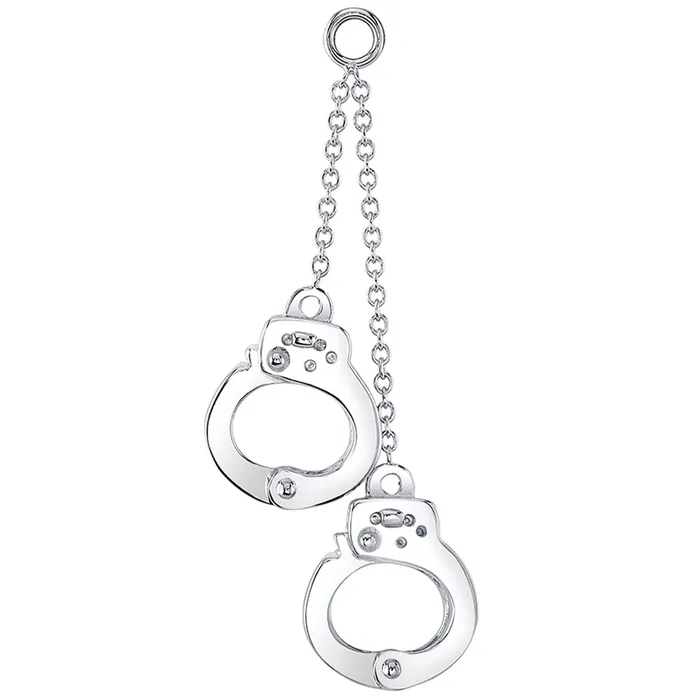 Handcuffs Chain Charm in Gold Body Vision BVLA Earrings