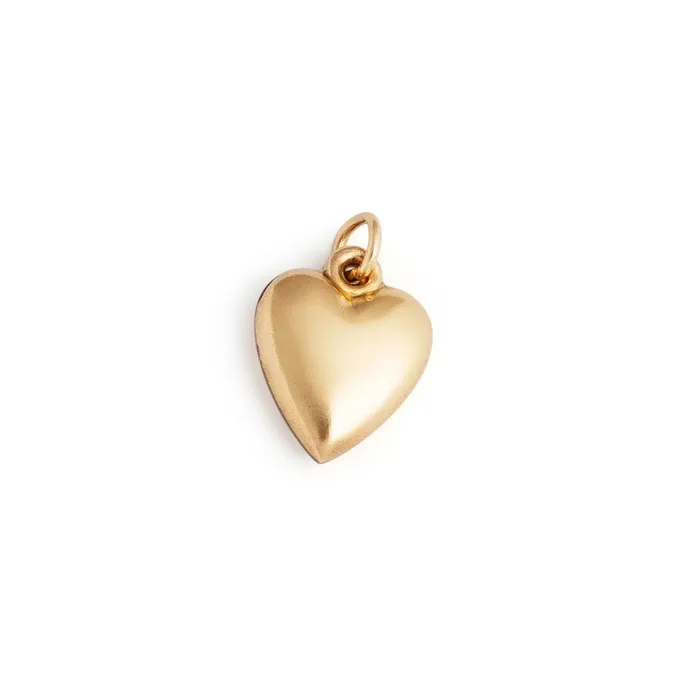 Heart 14k Yellow Gold Charm Vintage Charm Necklaces