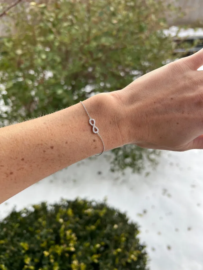 Infinity Bracelet With Diamonds Alexis Jae Bracelets
